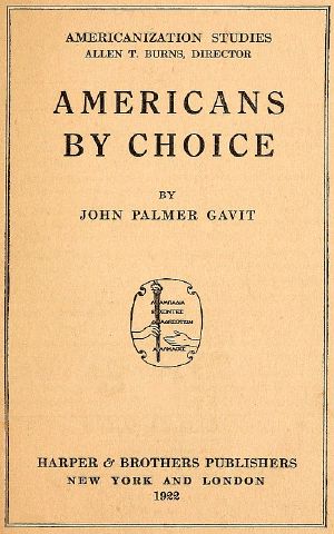 [Gutenberg 60576] • Americans by Choice